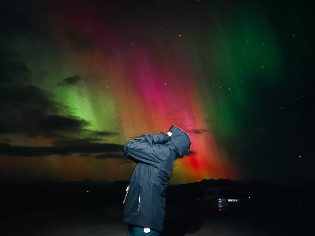 Aurora boreal na Islândia