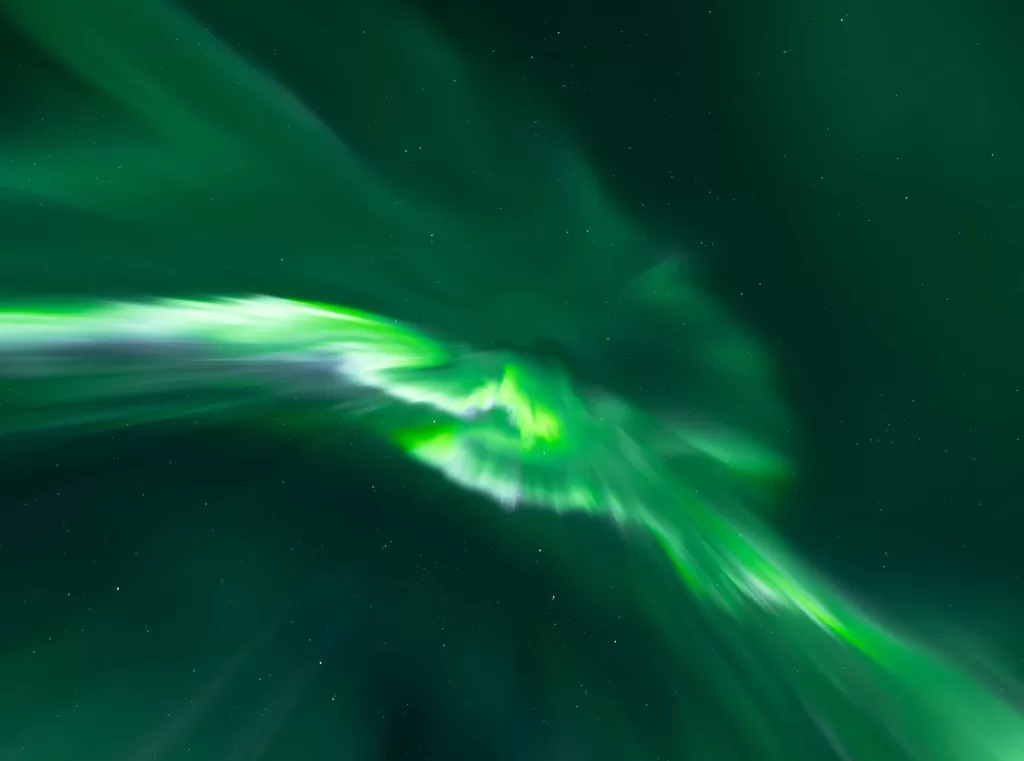 aurora boreal na Islândia