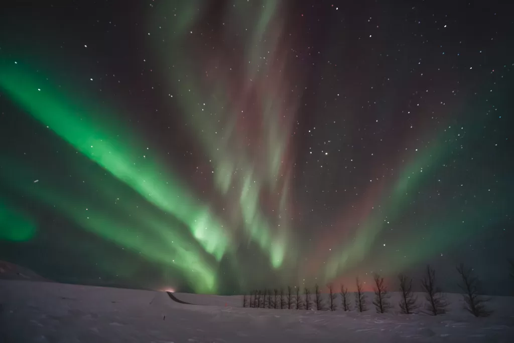 Aurora Boreal na Islândia